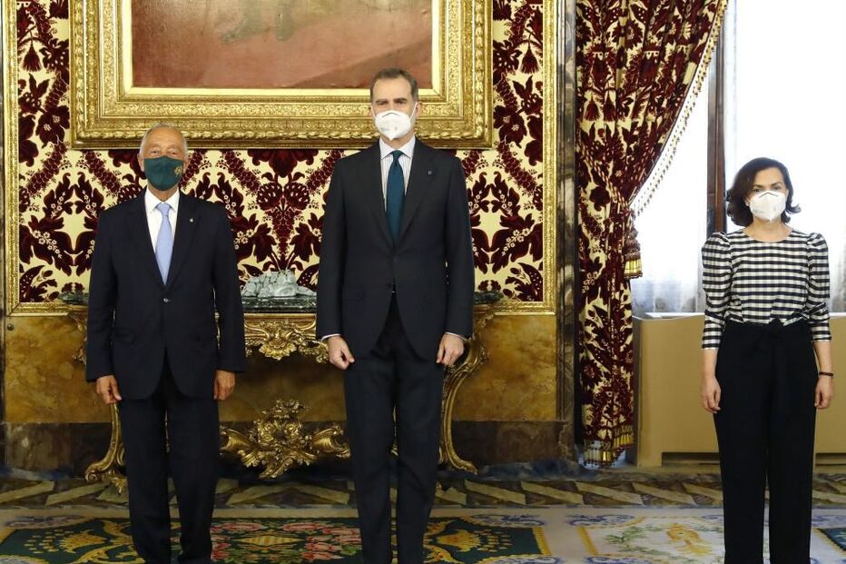 Marcelo Rebelo de Sousa recebido pelo rei de Espanha em Madrid