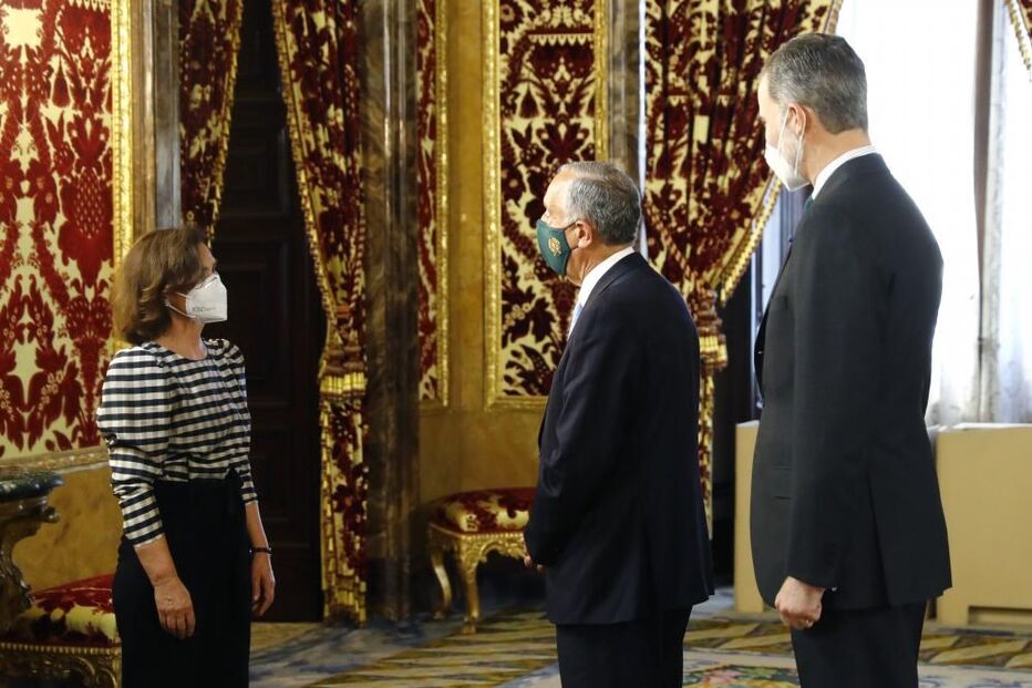 Marcelo Rebelo de Sousa recebido pelo rei de Espanha em Madrid