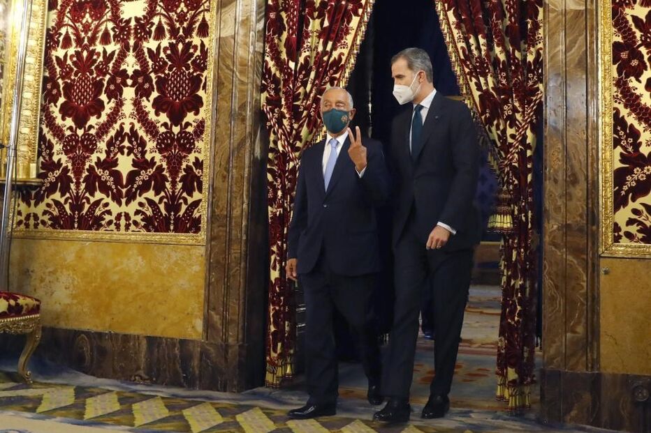 Marcelo Rebelo de Sousa recebido pelo rei de Espanha em Madrid