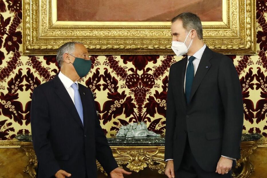 Marcelo Rebelo de Sousa recebido pelo rei de Espanha em Madrid