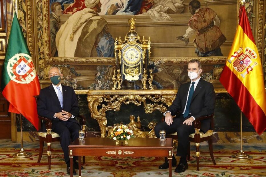 Marcelo Rebelo de Sousa recebido pelo rei de Espanha em Madrid