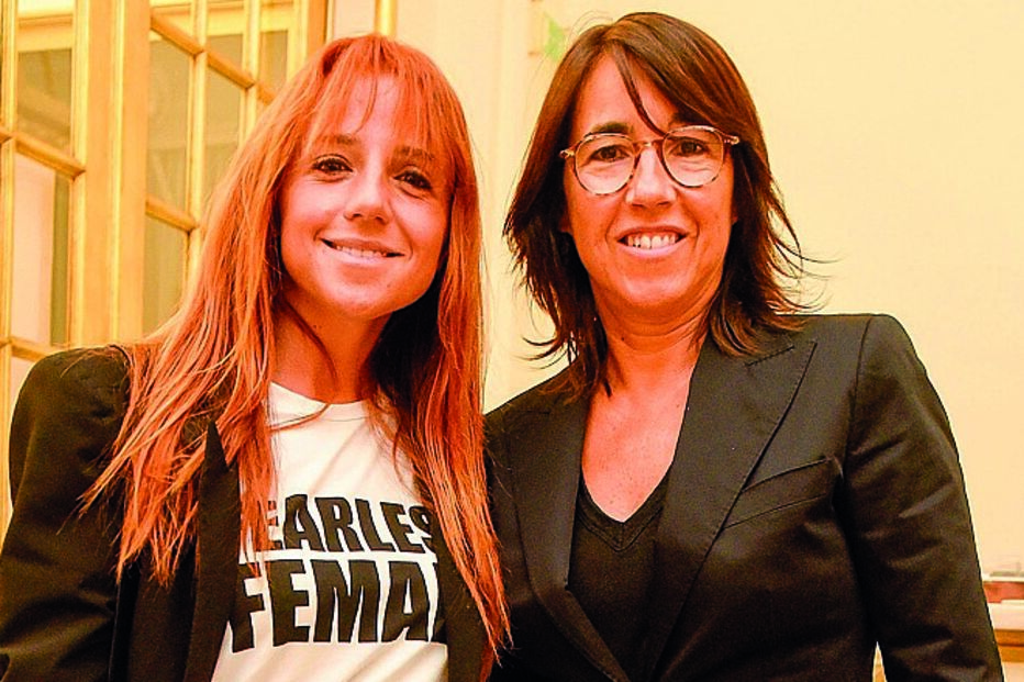 Inês Herédia com a mulher, Gabriela