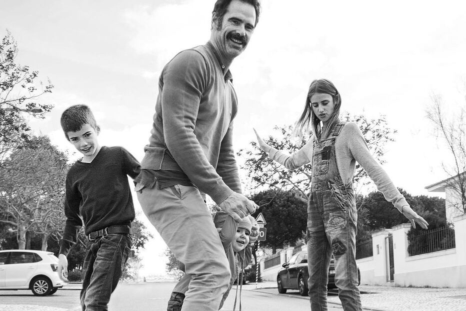 Pedro Lima e os filhos