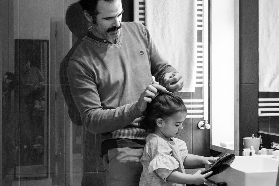 Pedro Lima e a filha