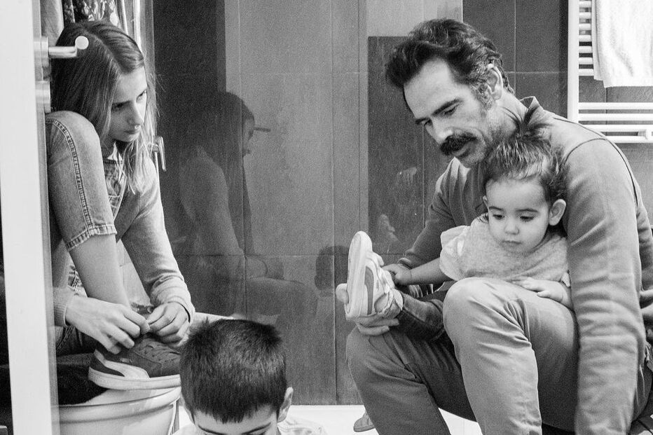 Pedro Lima e os filhos