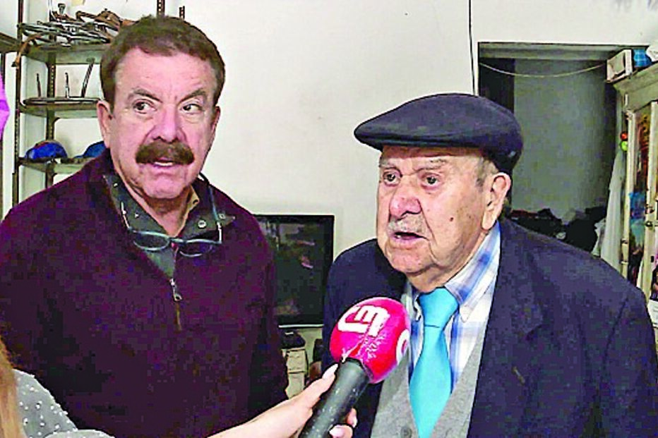 Quim Barreiros com o pai