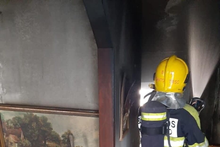 Incêndio faz um desalojado em Santo Tirso