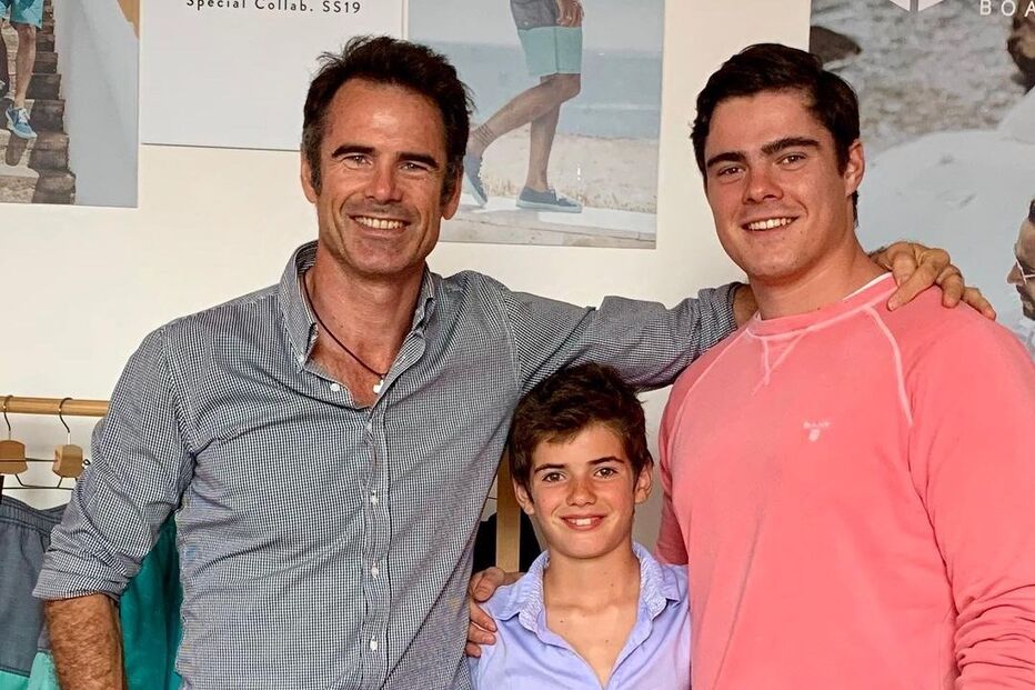 Pedro Lima com Max e João