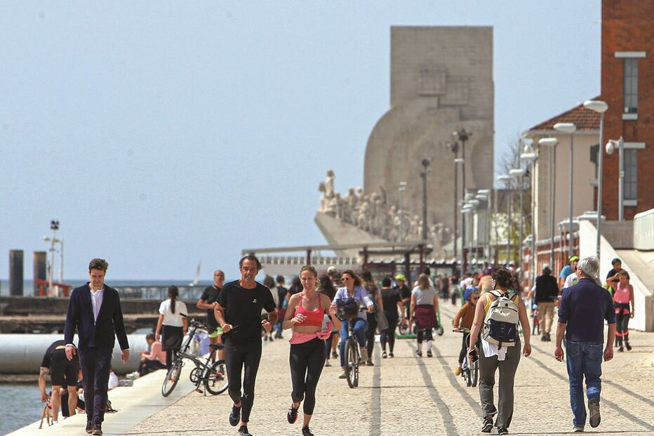 Lisboa, Belém, população, desconfinamento, passeio