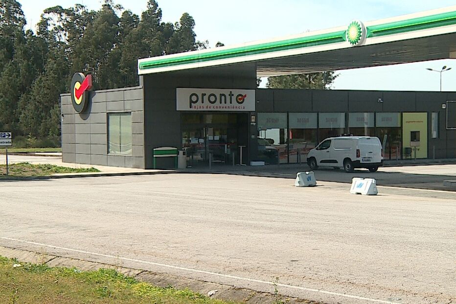 Bomba de gasolina na A7, em Fafe,
