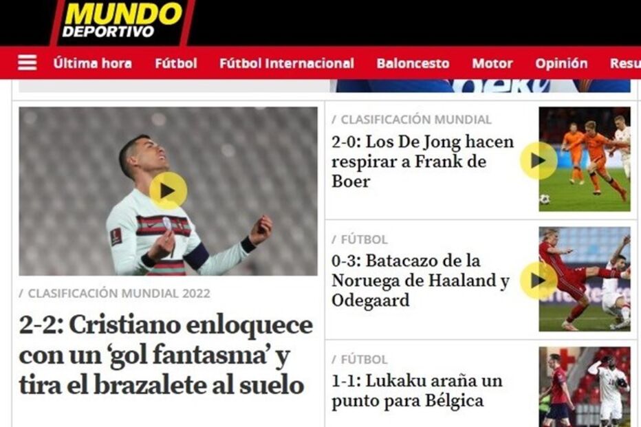 Jogo entre Portugal e Sérvia é destaque na imprensa internacional