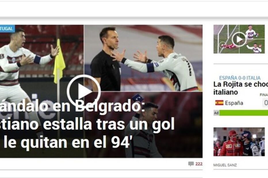 Jogo entre Portugal e Sérvia é destaque na imprensa internacional