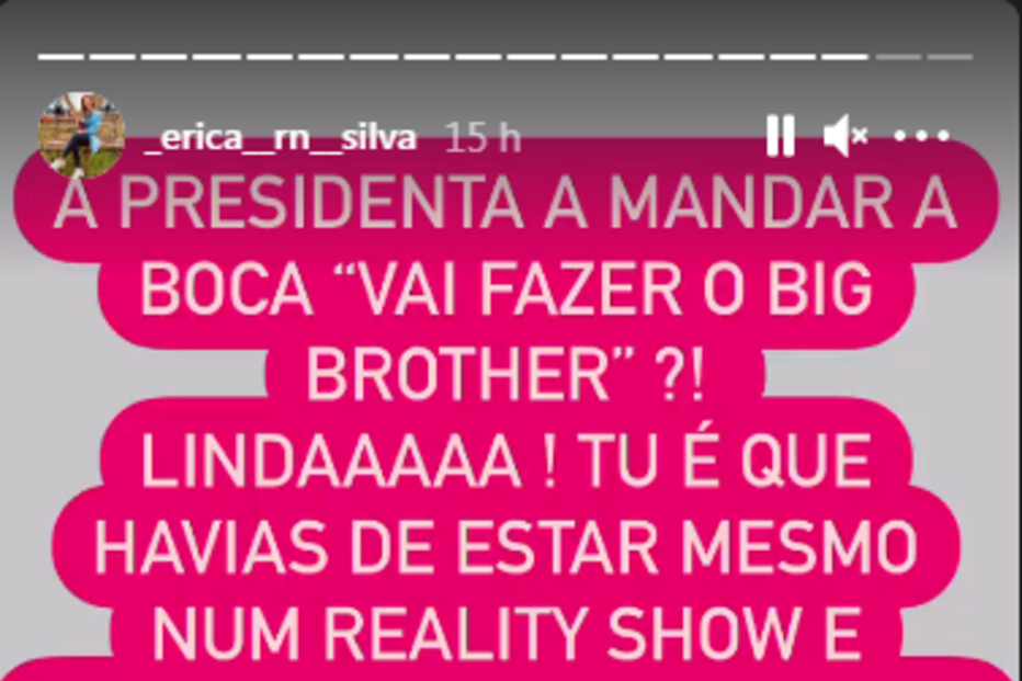 comentário de Érica Silva