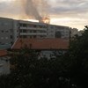 Incêndio deflagra em edifício em Canidelo, Gaia