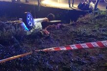 Dois feridos em despiste seguido de capotamento em Paredes