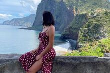 Sofia Ribeiro de férias na Madeira