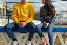 Cláudio Ramos com a filha Leonor