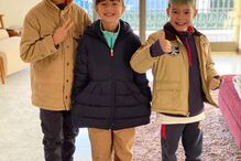 Dom, Bem e Liz, filhos de Luana Piovani