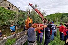 Bombeiros resgatam vaca que caiu em ravina em Arcos de Valdevez