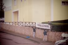 Cartazes com mensagem 