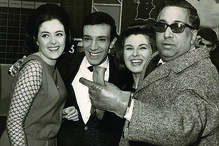 Artur Garcia com Simone de Oliveira, Madalena Iglésias e o tenor Motta Pereira