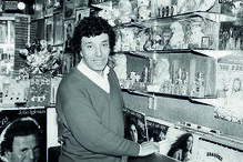 Nos anos 70 abriu uma loja de discos 