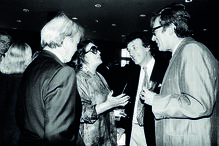 Com Amália Rodrigues numa festa no hotel Ritz