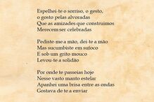 João Lima deixa poema ao pai