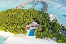 Resort de luxo onde Ricardo Pereira está alojado nas Maldivas