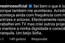 Inês Simões denuncia assédio