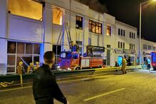 Chamas deixaram rasto de destruição em oficinas na Figueira da Foz