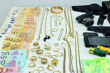 Material apreendido pela GNR 