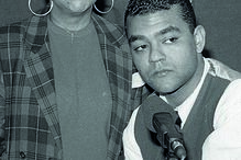 Com  o filho Pedro Abrantes 