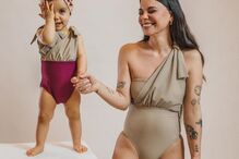 Mel Jordão com a filha Penélope