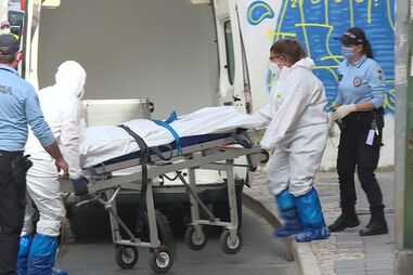 Cadáver de Maria Helena Ribeiro, de 97 anos,