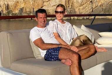 Luís Figo e Helen Svedin