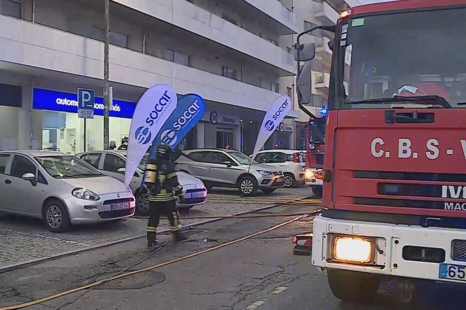 Churrascaria consumida por incêndio em Canidelo