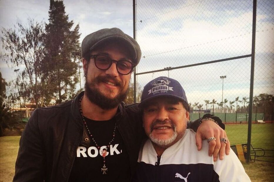 Daniel Osvaldo e Maradona 