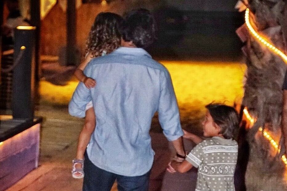 José Fidalgo e os filhos