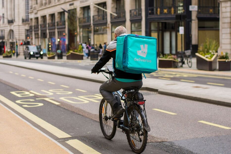Trabalhadores de entregas da Deliveroo