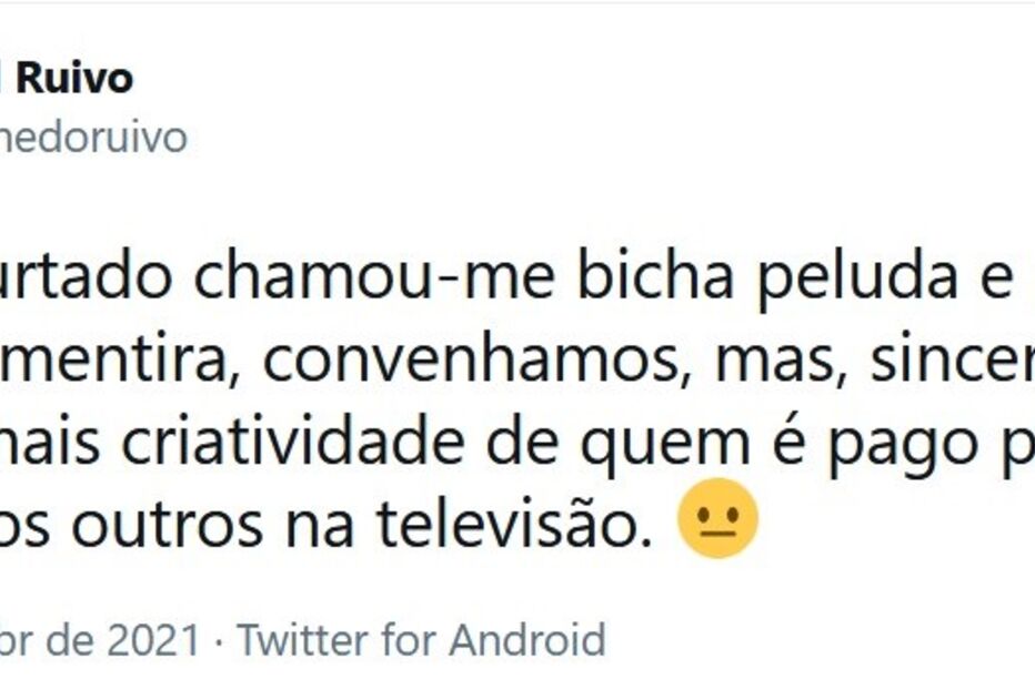 Flávio Furtado em guerra com seguidor nas redes sociais