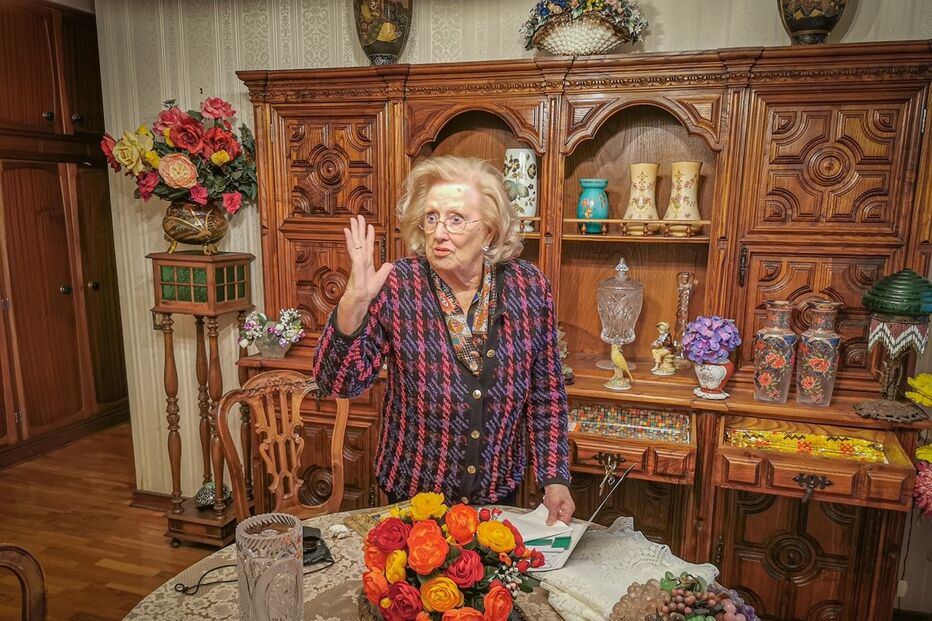 Maria Emília Teixeira , de 94 anos, viveu momentos de terror às mãos dos assaltantes. Um deles agrediu-a