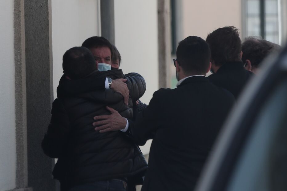 Quim Barreiros no último adeus ao pai