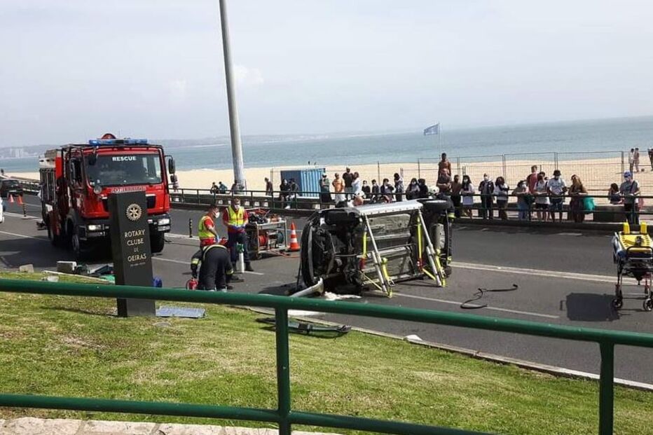 Acidente na praia de Santo Amaro corta Marginal 