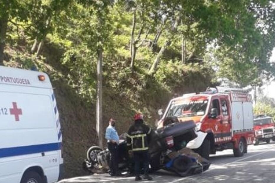 Três feridos em despiste aparatoso em Cabeceiras de Basto