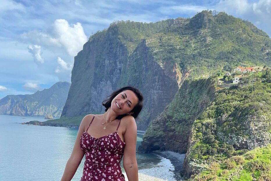 Sofia Ribeiro de férias na Madeira
