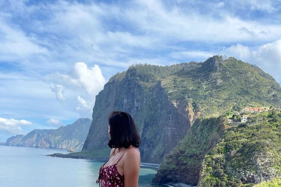 Sofia Ribeiro de férias na Madeira
