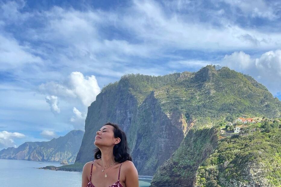 Sofia Ribeiro de férias na Madeira