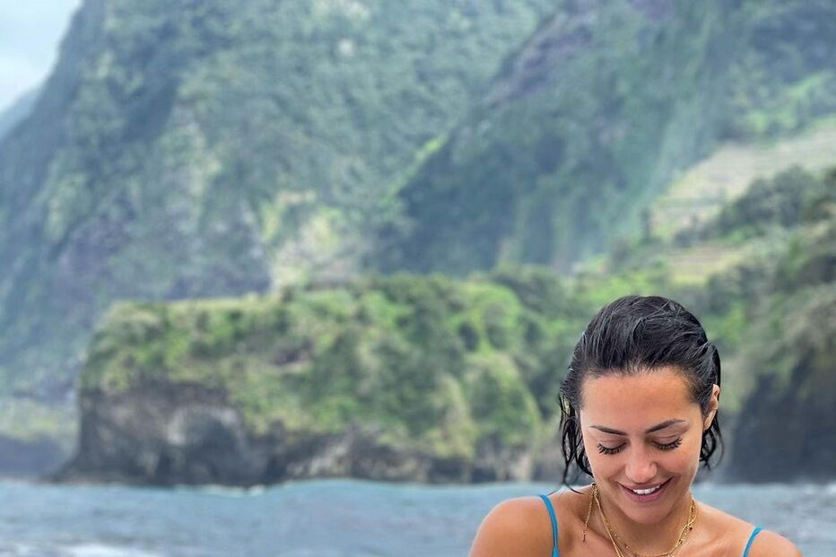 Sofia Ribeiro de férias na Madeira