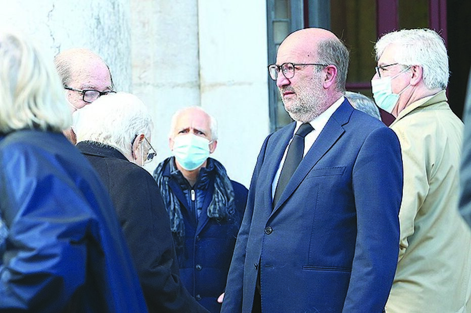 Ministro Matos Fernandes no funeral de Jorge Coelho